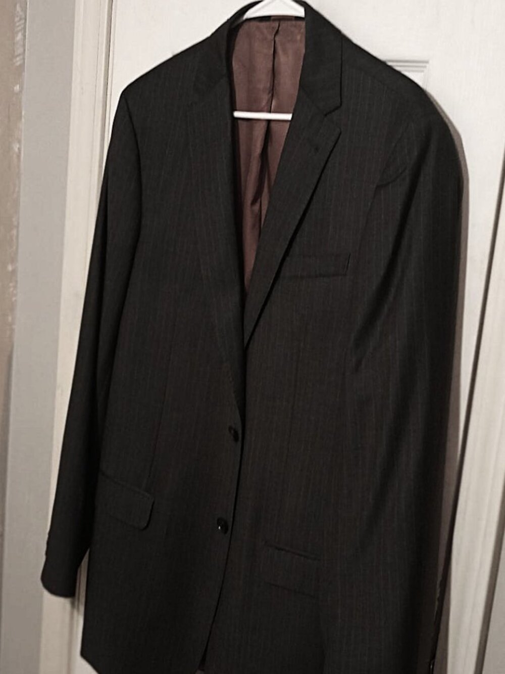 Joseph A.Bank Men Gray Pinstripe Blazer   42XL
